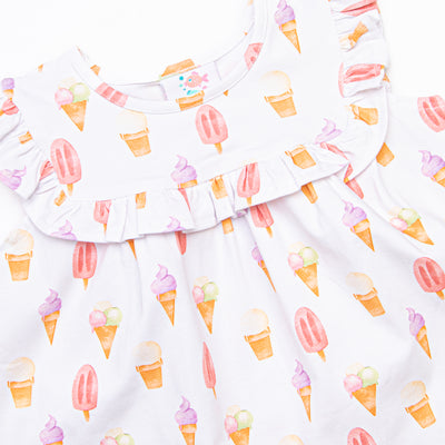 Summer Sweets Diaper Set, White