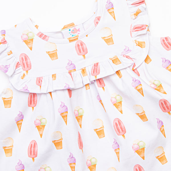 Summer Sweets Diaper Set, White