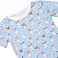 Park Pal Bamboo Pajama Short Set, Blue