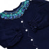 Bleu: Harper Holly Smocked Long Sleeve Dress, Blue and Green Plaid