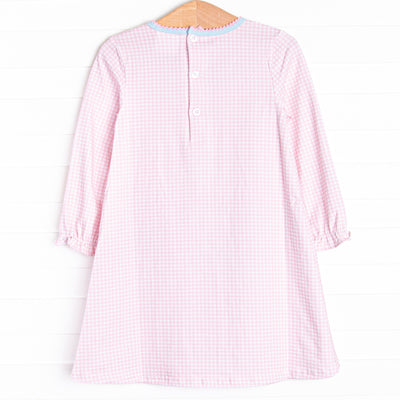 Grace Gingham Pocket Dress, Pink