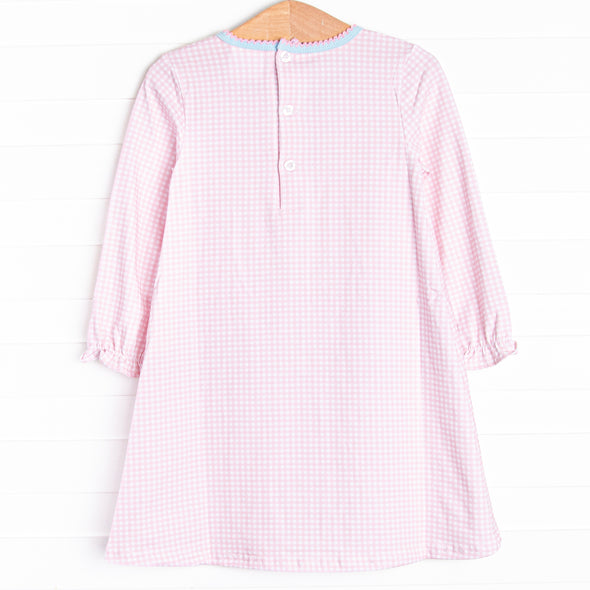 Grace Gingham Pocket Dress, Pink