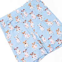 Park Pal Bamboo Pajama Short Set, Blue