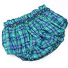 Bleu: Harper Holly Smocked Long Sleeve Diaper Set, Blue and Green Plaid