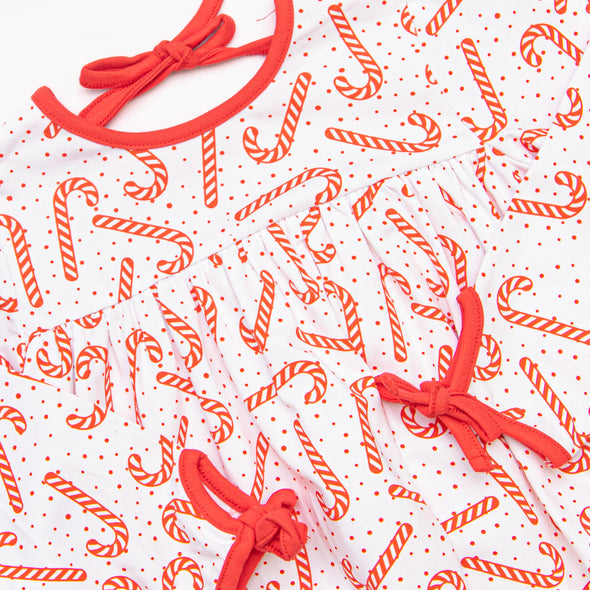 Peppermint Party Dress, Red