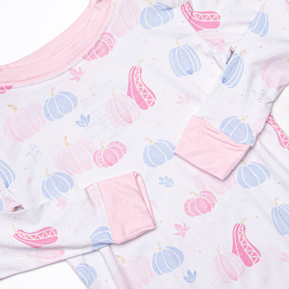 Autumn Aura Bamboo Pajama Set, Pink
