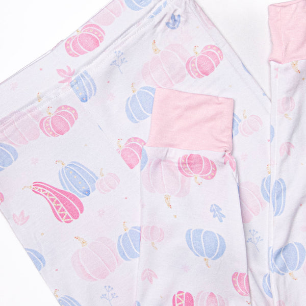 Autumn Aura Bamboo Pajama Set, Pink