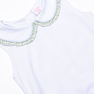 Summer Sage Ruffle Short Set, Green