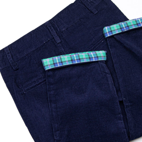 Bleu: Conrad Classic Pant, Blue Corduroy