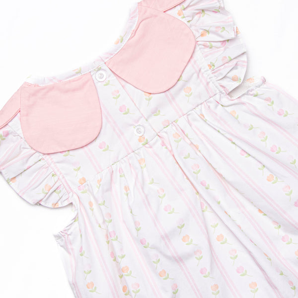Tulip Towers Ruffle Short Set, Pink