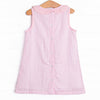 Color Me Happy Applique Dress, Pink