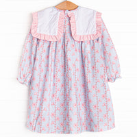 Pink Petunia Dress, Blue