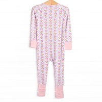 Bedtime Bouquets Bamboo Zippy Pajama, Pink