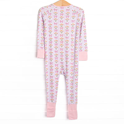 Bedtime Bouquets Bamboo Zippy Pajama, Pink