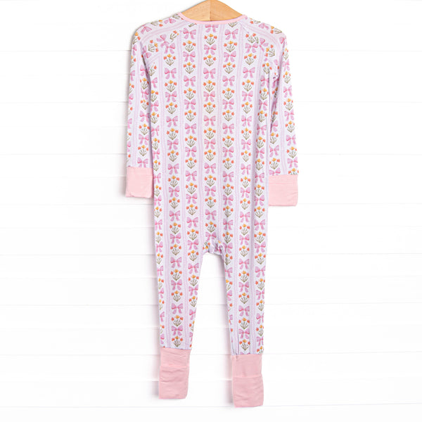 Bedtime Bouquets Bamboo Zippy Pajama, Pink