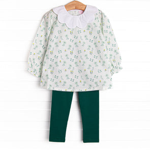 Right Place and Thyme Legging Set, Green