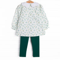 Right Place and Thyme Legging Set, Green
