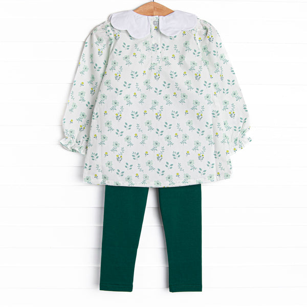 Right Place and Thyme Legging Set, Green