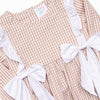 Classic Caroline Legging Set, Tan Gingham