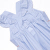 Marlin Marina Smocked Ruffle Bubble, Blue
