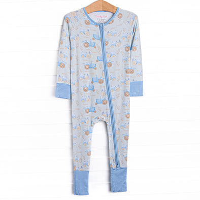 Sowing Sleep Bamboo Zippy Pajama, Green