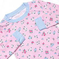 Floral Finds Bamboo Pajama Set, Pink