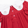 Tis the Season Embroidered Swiss Dot Dress, Red