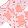 Berry Bow Bamboo Zippy Pajama, Pink
