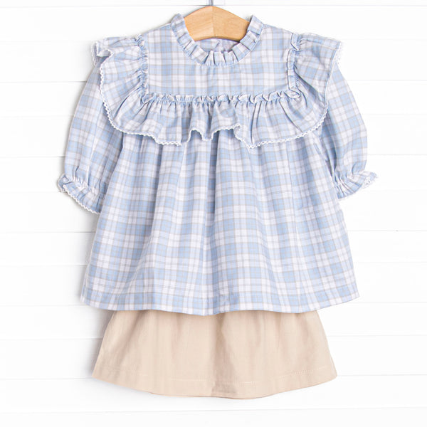 Bleu: Francine Skirt Set, Blue