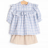 Bleu: Francine Skirt Set, Blue