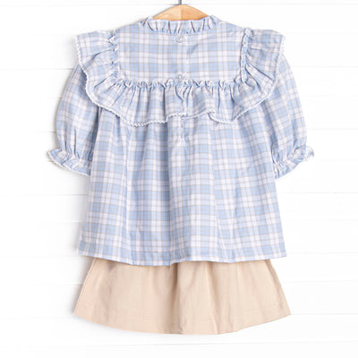 Bleu: Francine Skirt Set, Blue