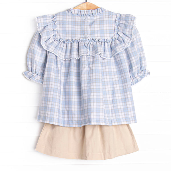 Bleu: Francine Skirt Set, Blue