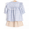 Bleu: Francine Skirt Set, Blue