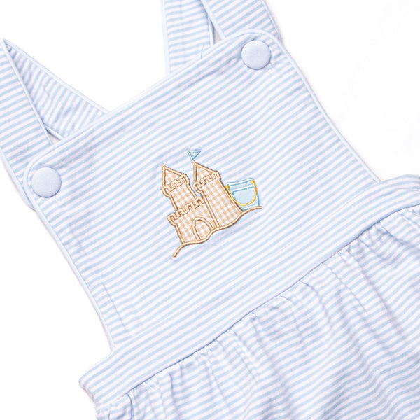 By the Sea Build Applique Sunsuit, Blue