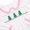 Dots and Decorations Smocked Ruffle Pant Set, Pink