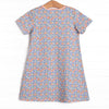 Drenched in Dahlias Pocket Dress, Blue