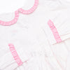 Dots and Decorations Smocked Romper, Pink