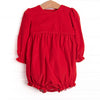 Bleu: Holly & Bows Long Sleeve Bubble, Red