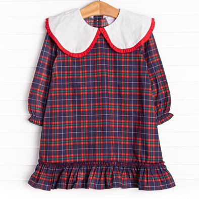 Traditional Tidings Dress, Blue