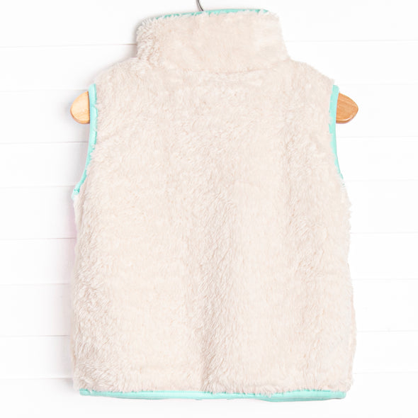 Kasey Color Block Vest, White