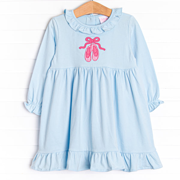 On Pointe Applique Dress, Blue