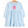 On Pointe Applique Dress, Blue