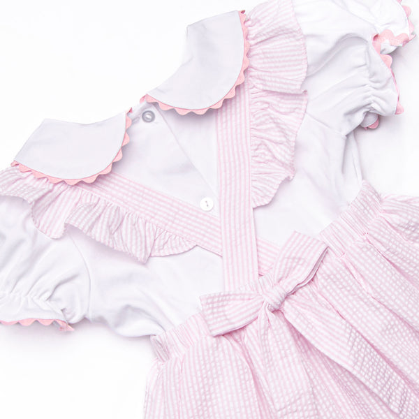 Ocean Adventure Smocked Dress Set, Pink