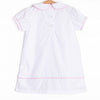 Frosted Pine Applique Dress, White