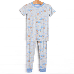 Sowing Sleep Bamboo Pajama Short Sleeve Set, Green