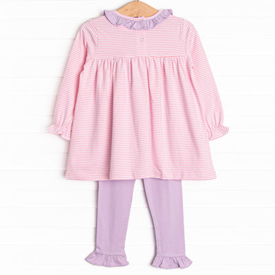 Best of Both Worlds Ruffle Legging Set, Pink