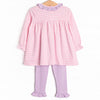 Best of Both Worlds Ruffle Legging Set, Pink