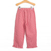 Ally Ruffle Pant, Red Gingham