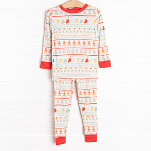 Decoration Daydream Bamboo Pajama Set, Red
