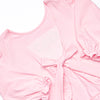Rosebud Bow Applique Diaper Set, Pink